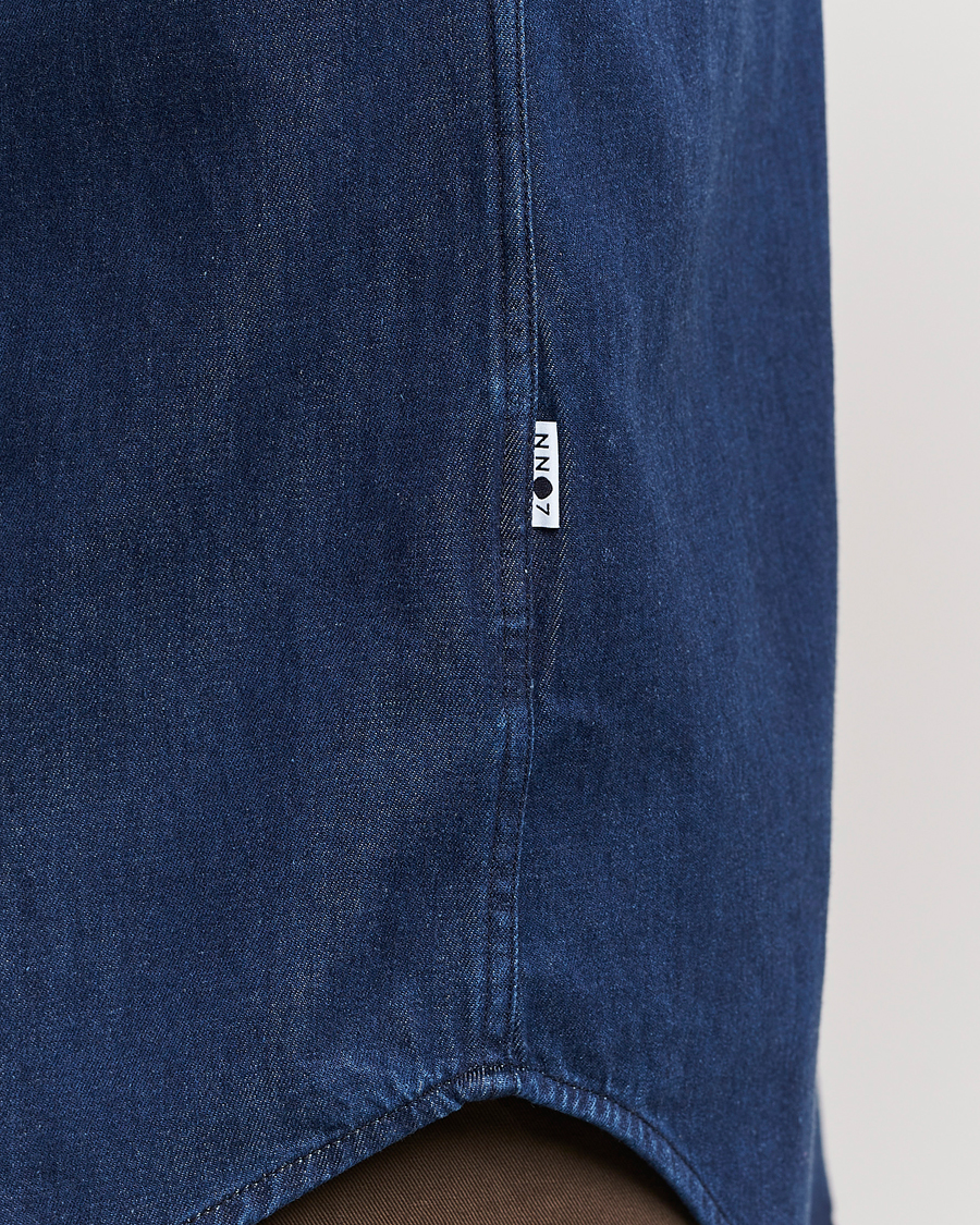 Mies | Kauluspaidat | NN07 | Cohen Tencel Denim Shirt Dark Indigo