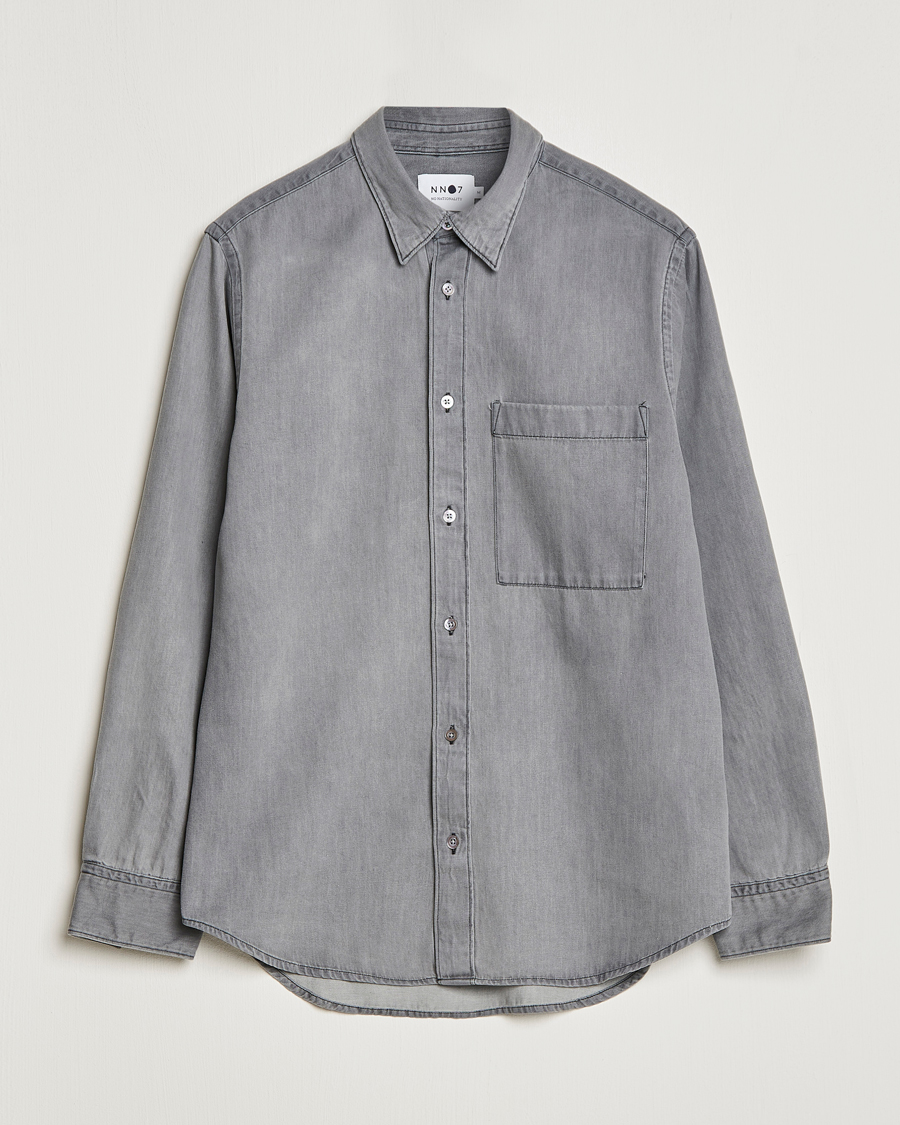 Mies | Kauluspaidat | NN07 | Cohen Tencel Denim Shirt Grey Denim