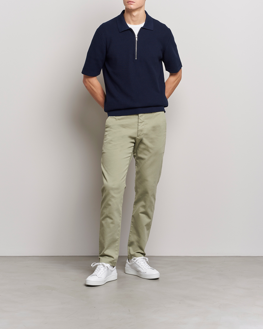 Mies | Housut | NN07 | Theo Regular Fit Stretch Chinos Oil Green