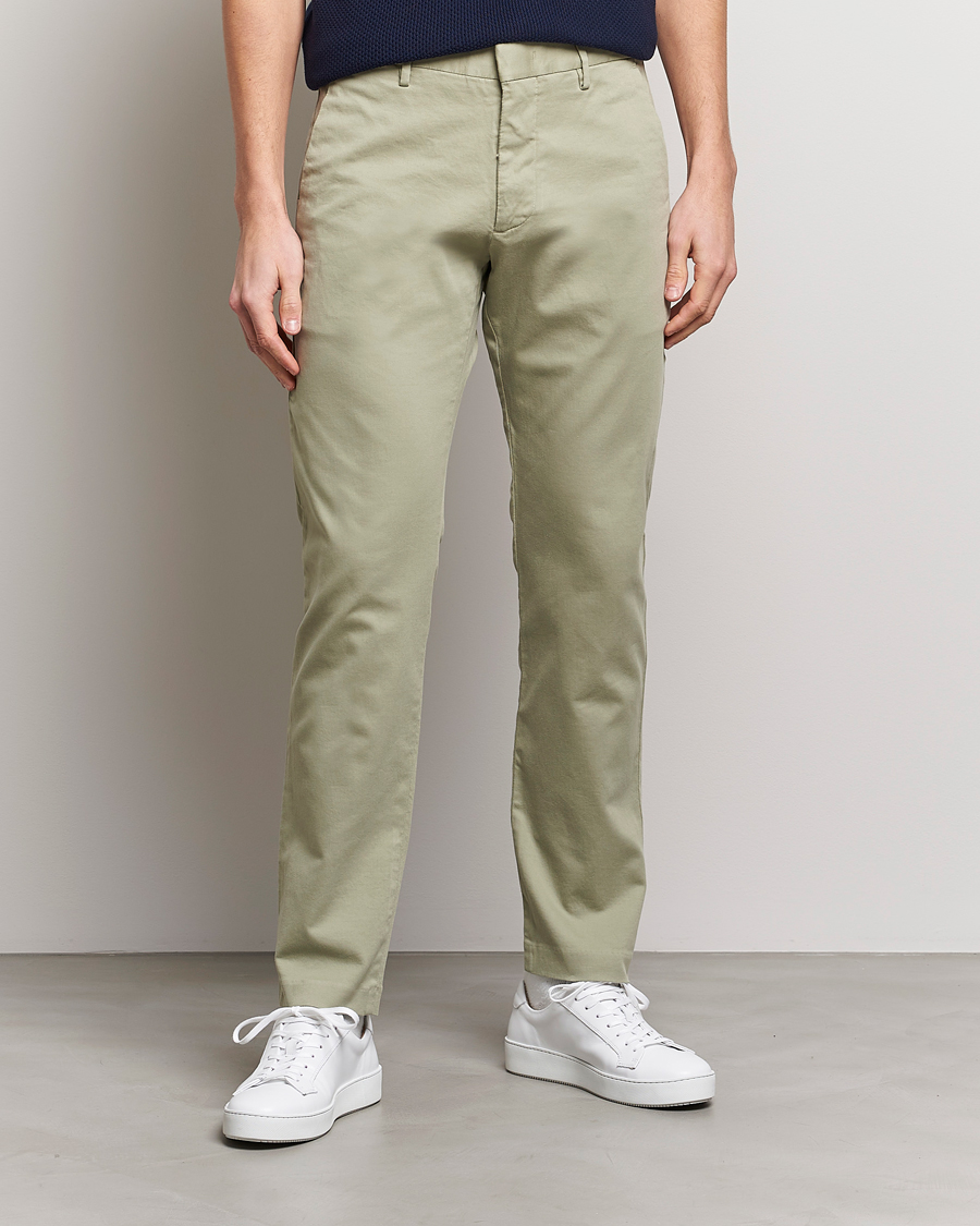Mies | Housut | NN07 | Theo Regular Fit Stretch Chinos Oil Green