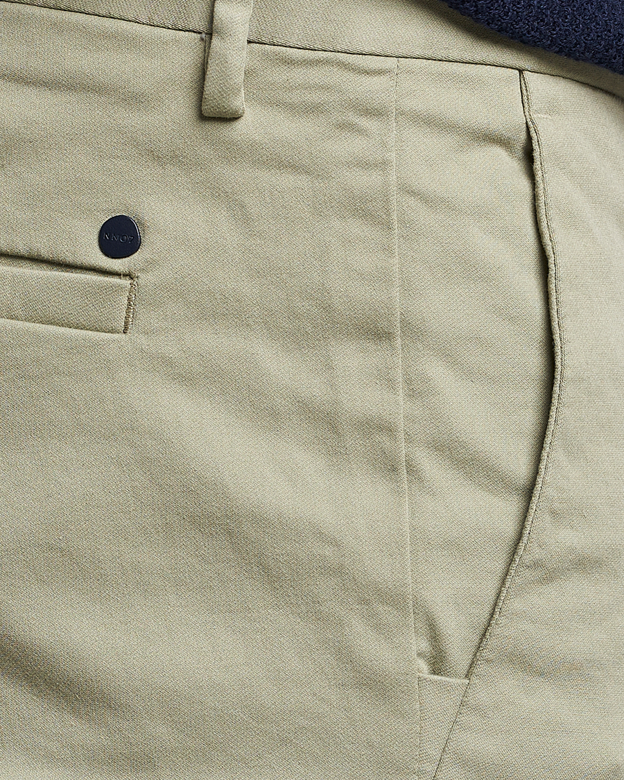 Mies | Housut | NN07 | Theo Regular Fit Stretch Chinos Oil Green