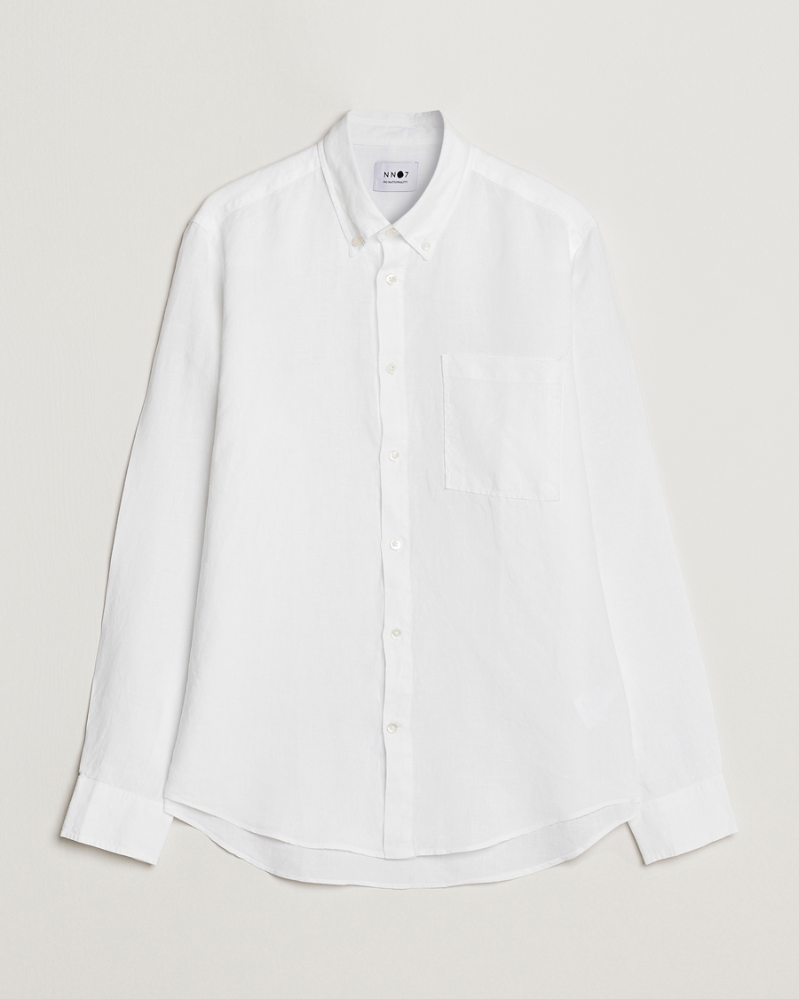 Mies | Kauluspaidat | NN07 | Arne Linen Shirt White