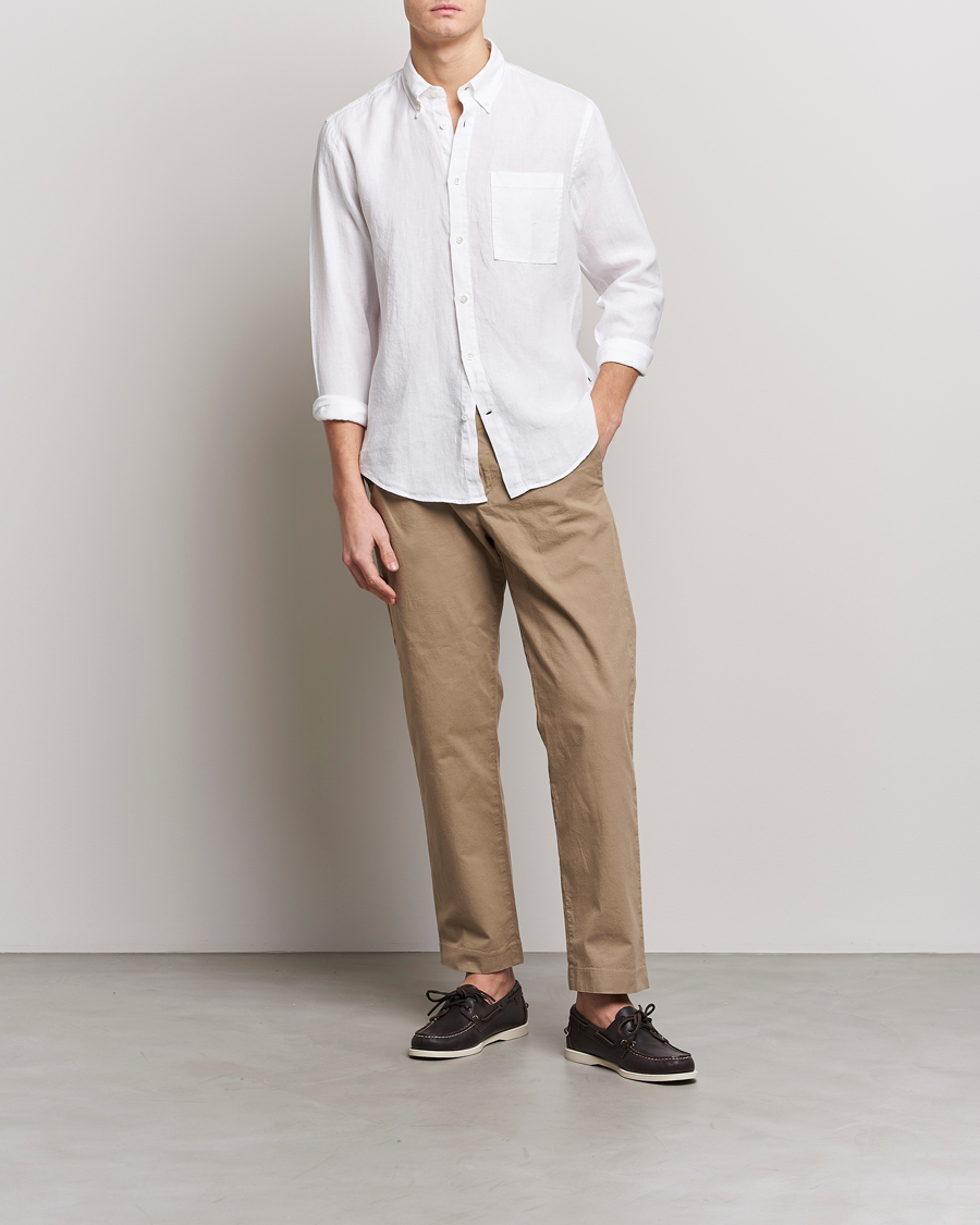 Mies | Kauluspaidat | NN07 | Arne Linen Shirt White