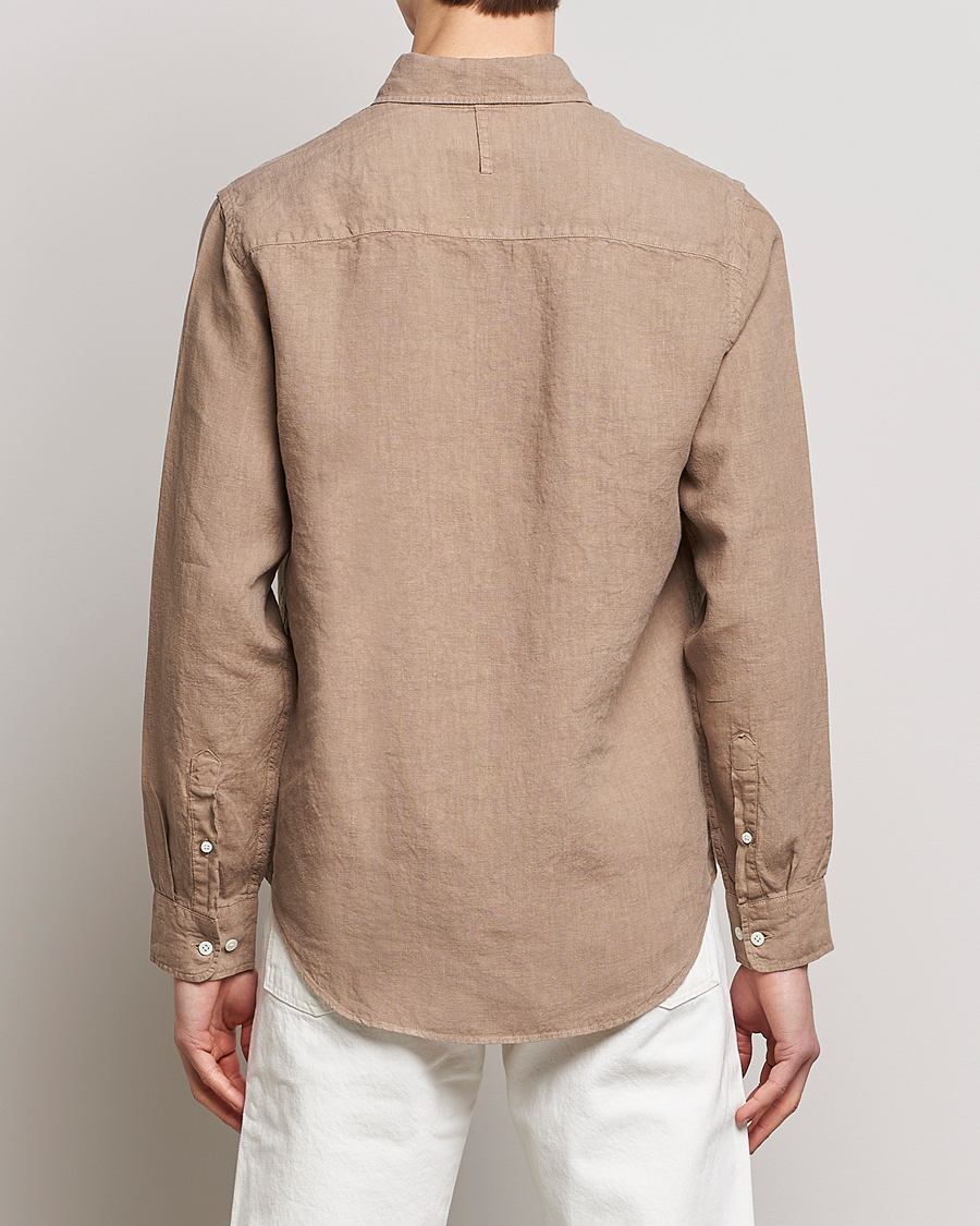 Mies | Kauluspaidat | NN07 | Arne Linen Shirt Greige