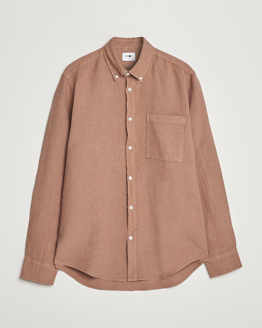 Mies | Kauluspaidat | NN07 | Arne Linen Shirt Nougat
