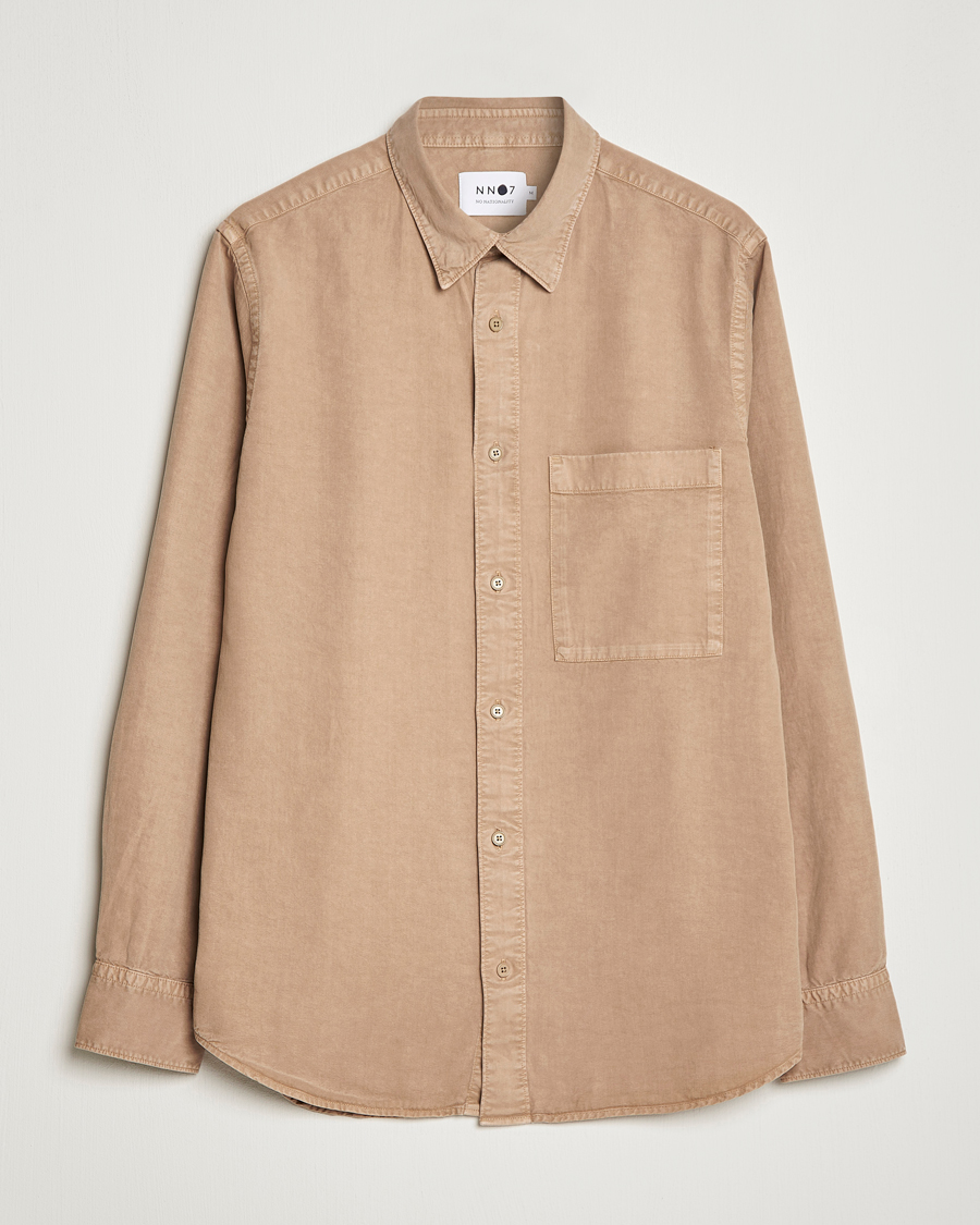 Mies | Kauluspaidat | NN07 | Cohen Tencel Shirt Greige