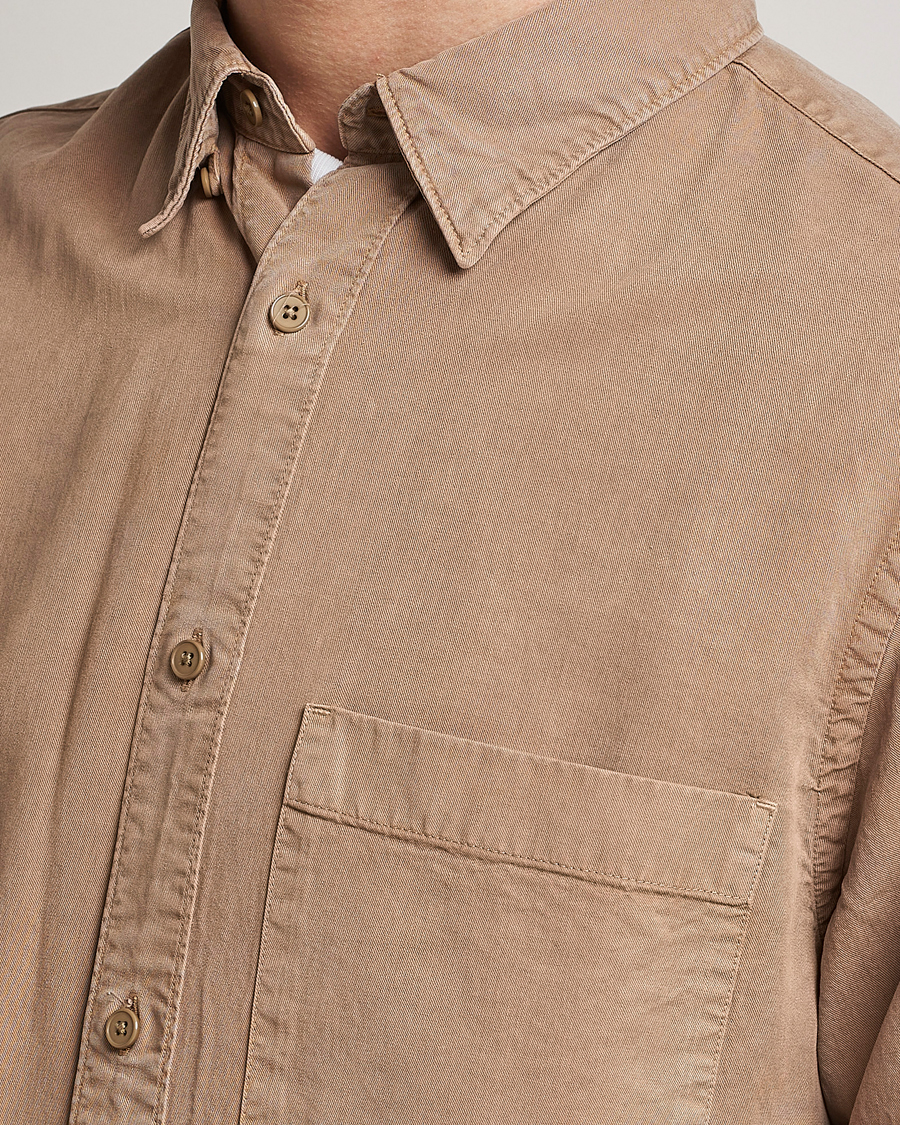 Mies | Kauluspaidat | NN07 | Cohen Tencel Shirt Greige