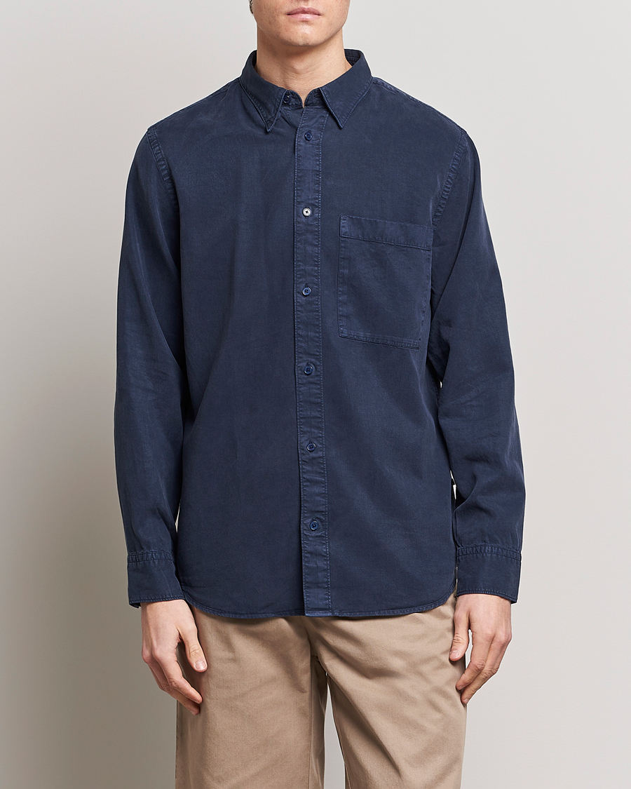 Mies | Kauluspaidat | NN07 | Cohen Tencel Shirt Sargasso Sea