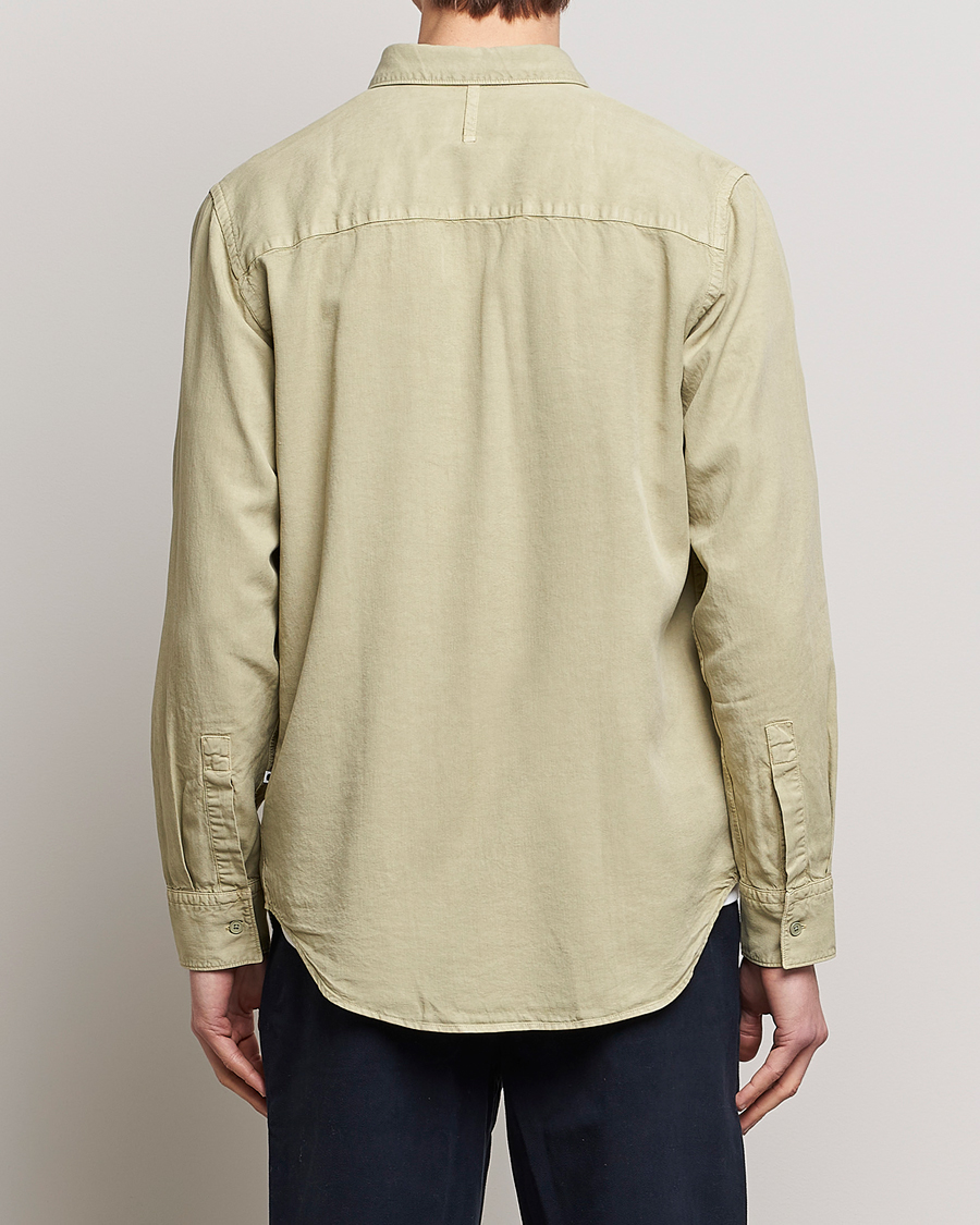 Mies | Kauluspaidat | NN07 | Cohen Tencel Shirt Pale Green