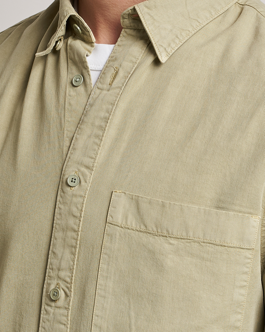 Mies | Kauluspaidat | NN07 | Cohen Tencel Shirt Pale Green