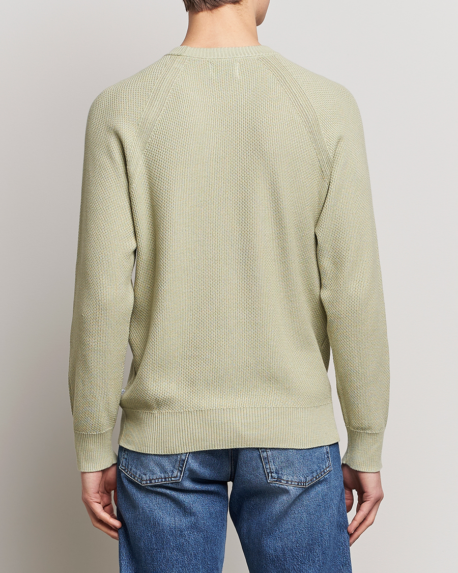Mies | Puserot | NN07 | Brandon Cotton Knitted Sweater Pale Green