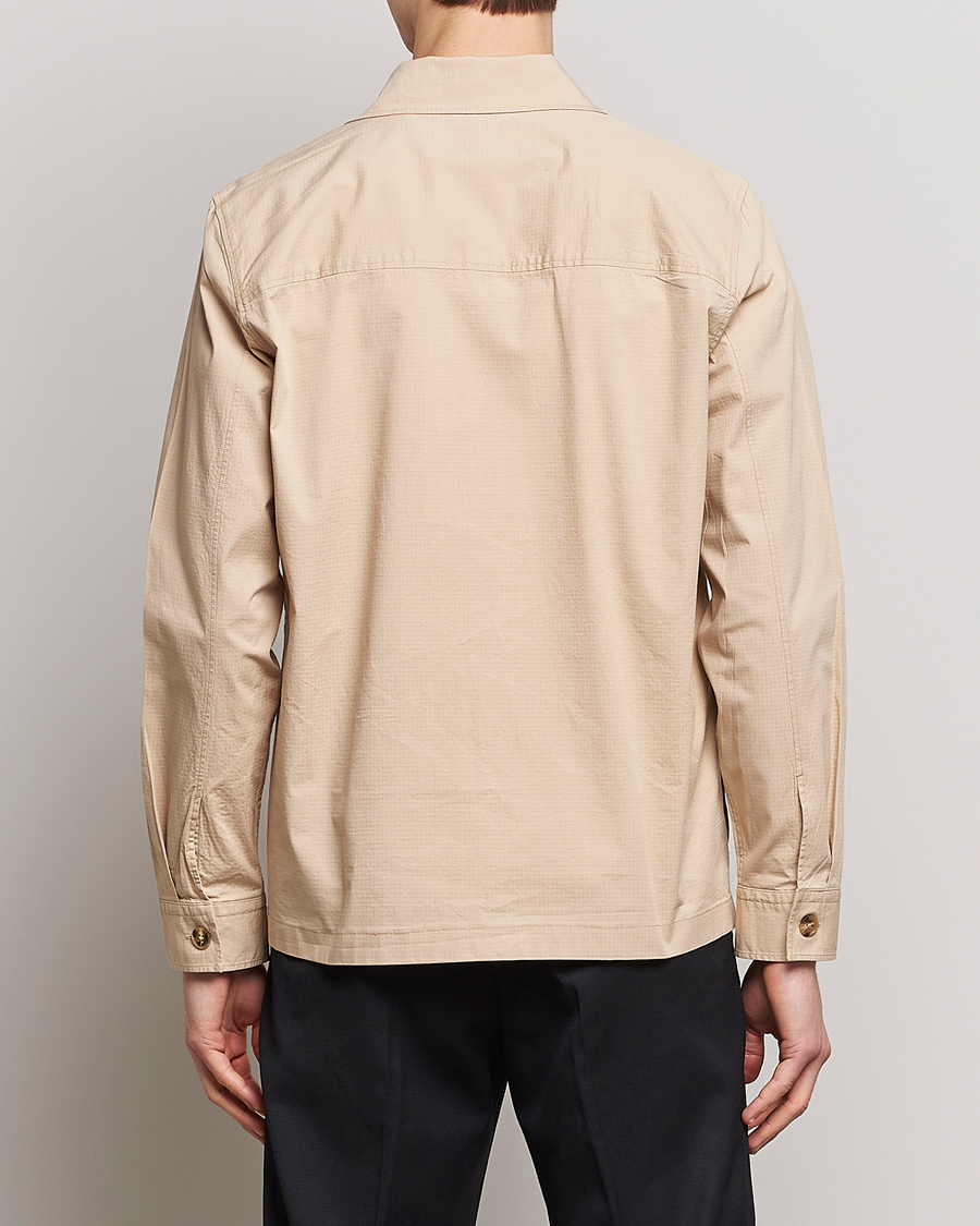 Mies | Kauluspaidat | NN07 | Wilas Ripstop Overshirt Cream