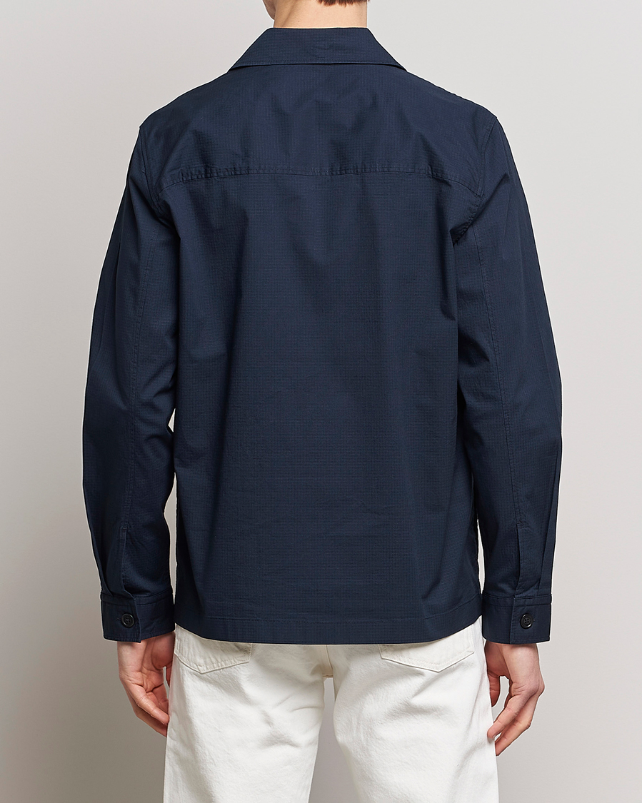 Mies | Kauluspaidat | NN07 | Wilas Ripstop Overshirt Navy Blue