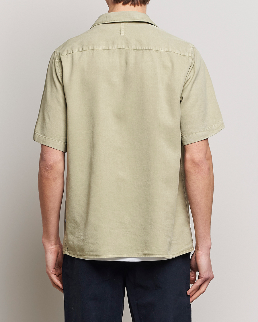 Mies | Kauluspaidat | NN07 | Julio Tencel Resort Collar Shirt Pale Green