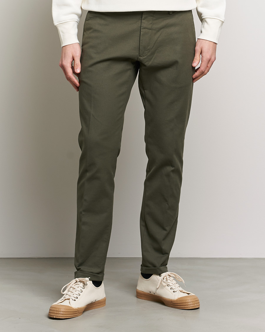 Mies | NN07 | NN07 | Scott Regular Fit Stretch Trousers Army Green