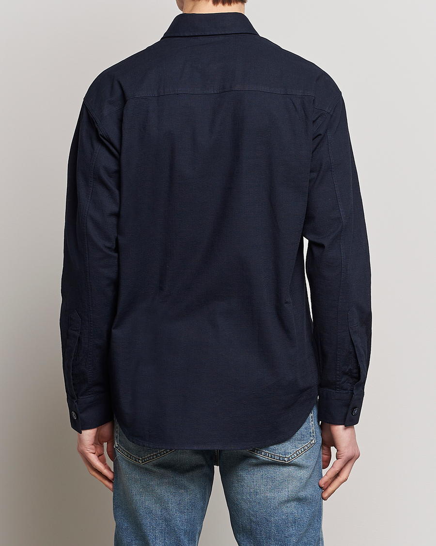 Mies | Kauluspaidat | NN07 | Adwin Cotton Pocket Shirt Navy Blue