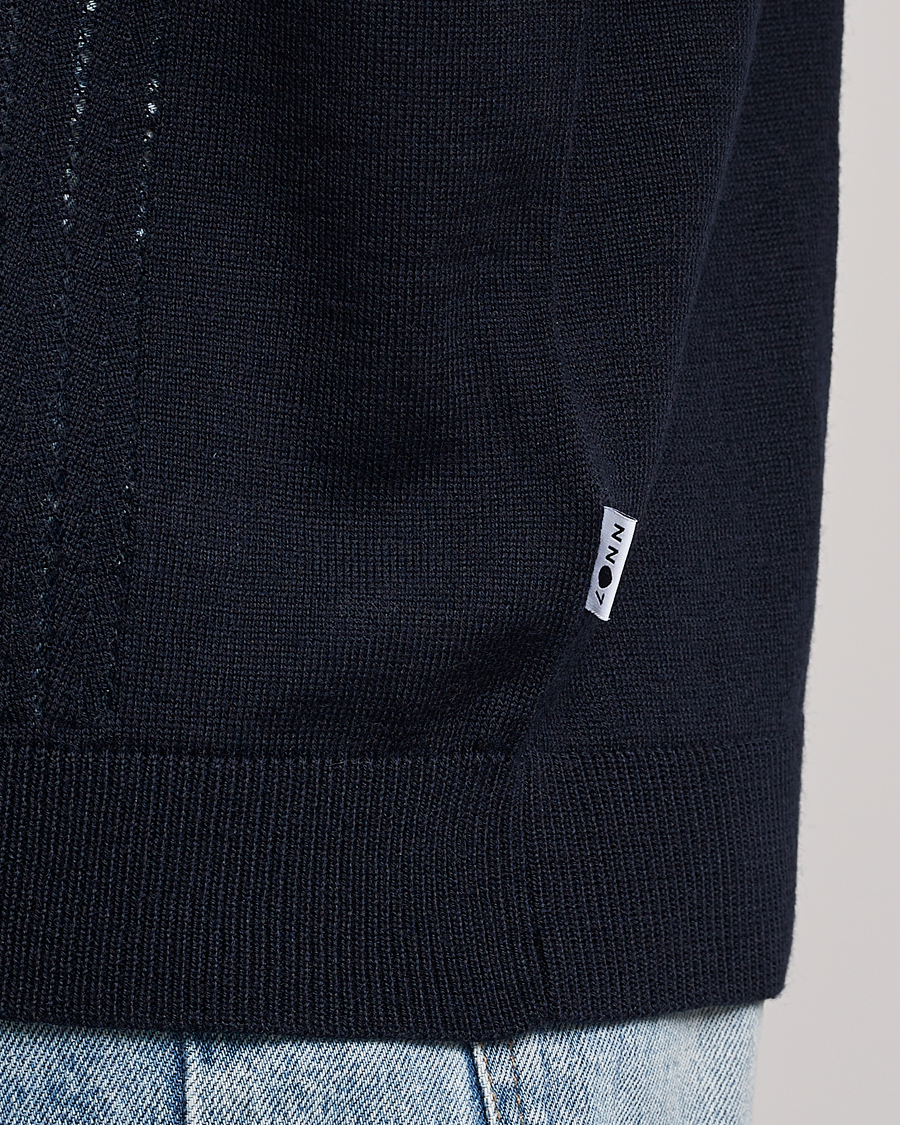 Mies | Pikeet | NN07 | Thor Knitted Polo Navy Blue