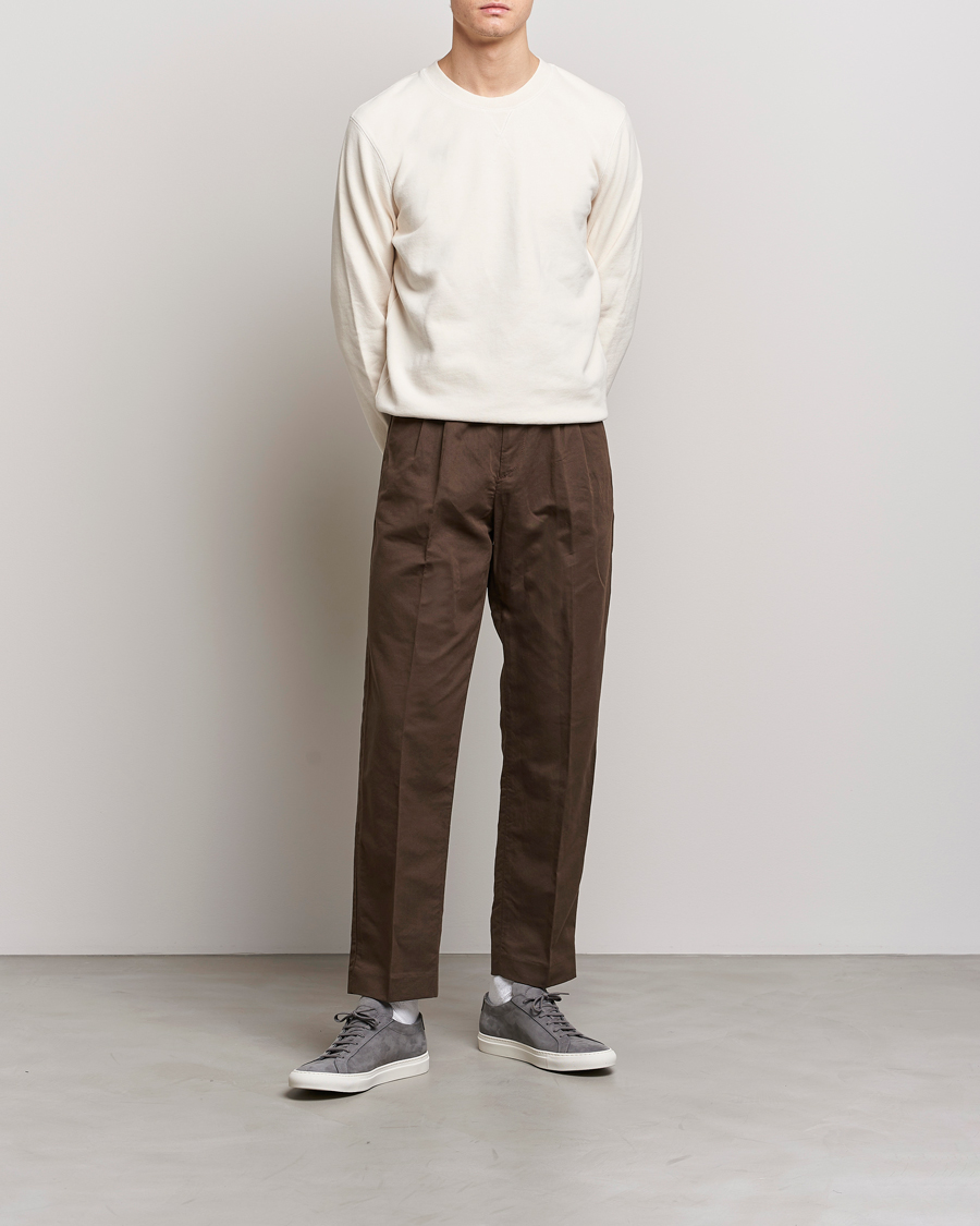 Mies | Housut | NN07 | Fritz Pleated Trousers Brown