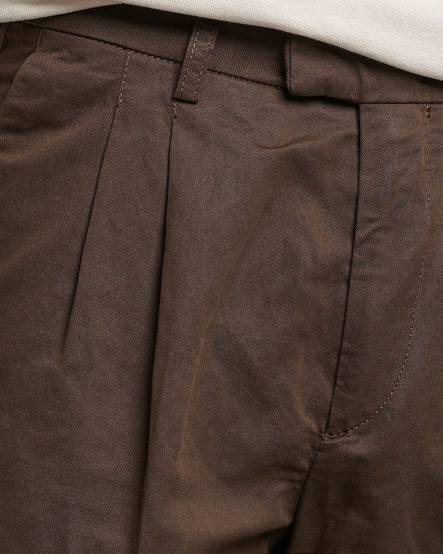 Mies | Housut | NN07 | Fritz Pleated Trousers Brown