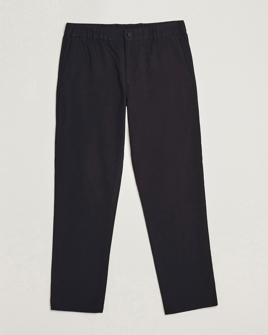 Mies | Housut | NN07 | Theodore Seersucker Pants Black