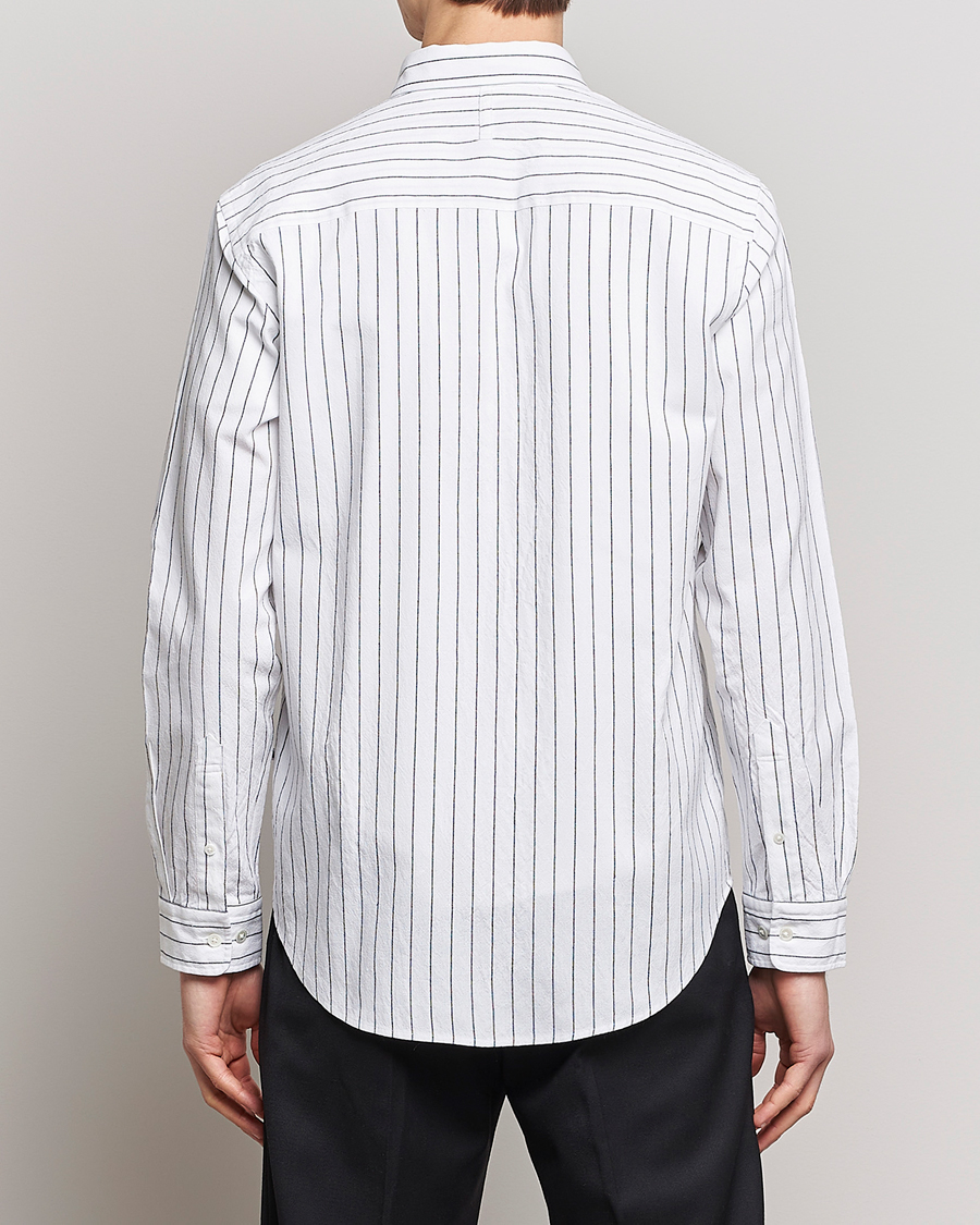 Mies | Kauluspaidat | NN07 | Arne Creppe Striped Shirt Black/White