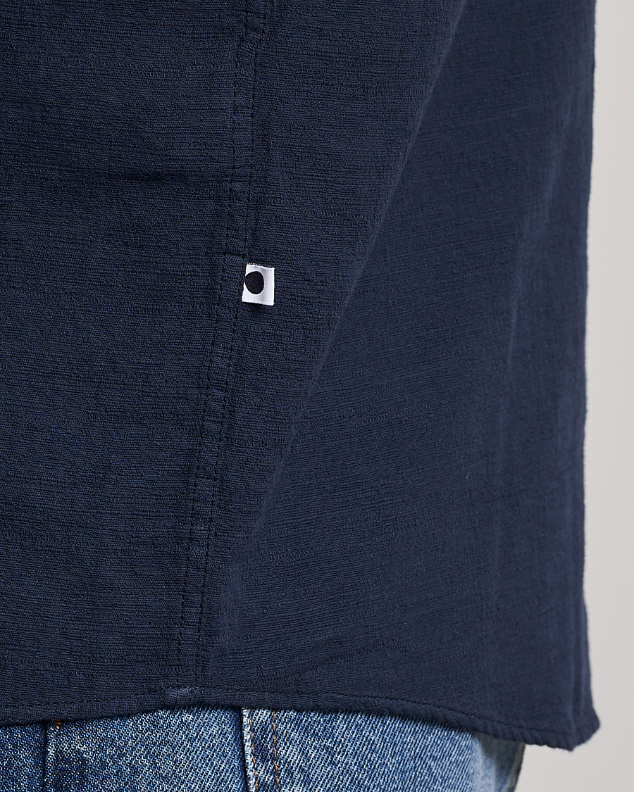 Mies | Kauluspaidat | NN07 | Deon Jacquard Shirt Navy Blue