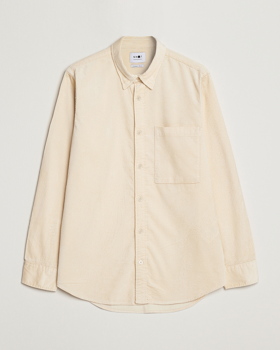 Mies | Kauluspaidat | NN07 | Cohen Tencel Corduroy Shirt Ecru