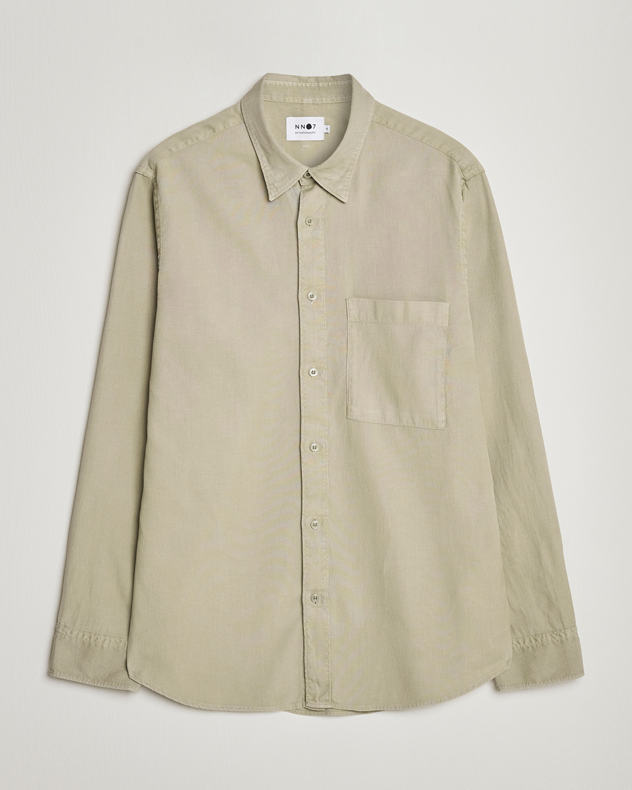 Mies | Kauluspaidat | NN07 | Cohen Summer Cord Shirt Pale Green