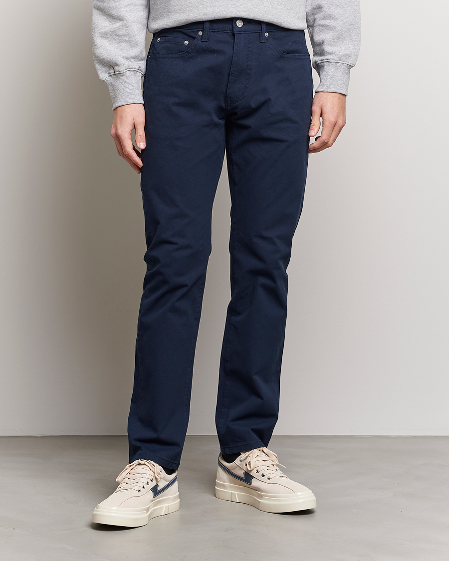 Mies | Viisitaskuhousut | Dockers | 5-Pocket Cotton Stretch Trousers Navy Blazer