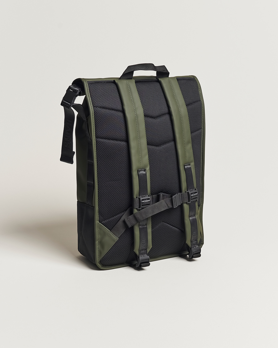 Mies | RAINS Trail Rolltop Backpack Green | RAINS | Trail Rolltop Backpack Green