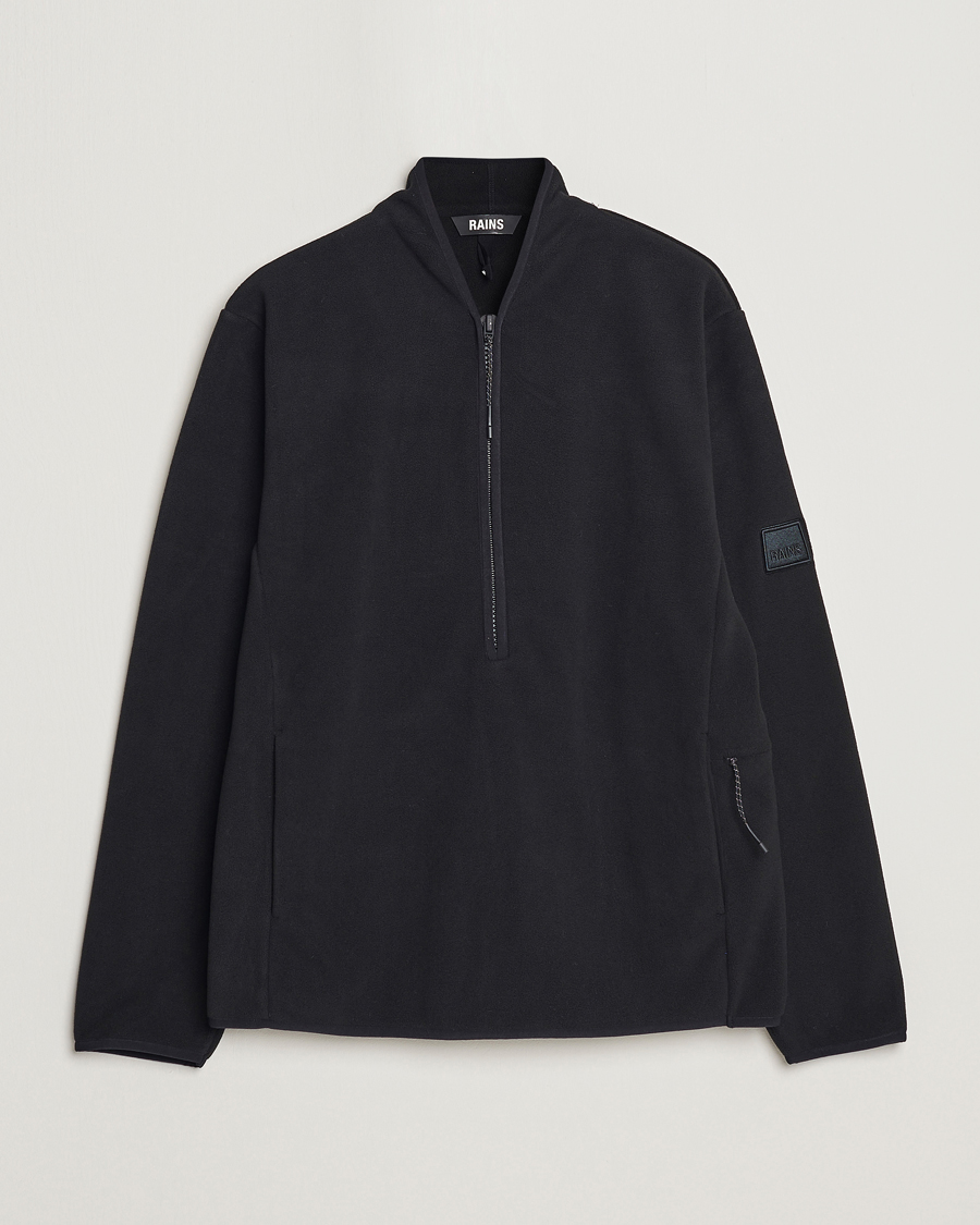 Mies | Puserot | RAINS | Fleece Half-Zip Pullover Black