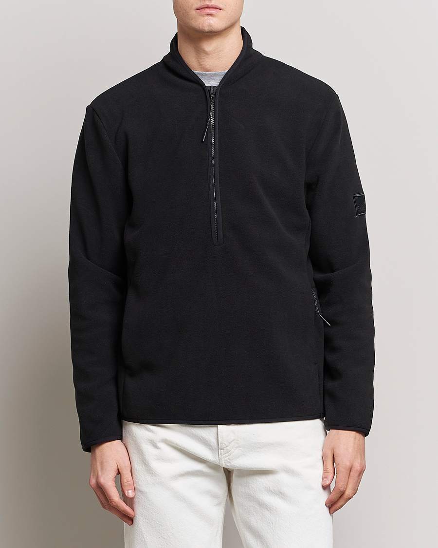 Mies |  | RAINS | Fleece Half-Zip Pullover Black