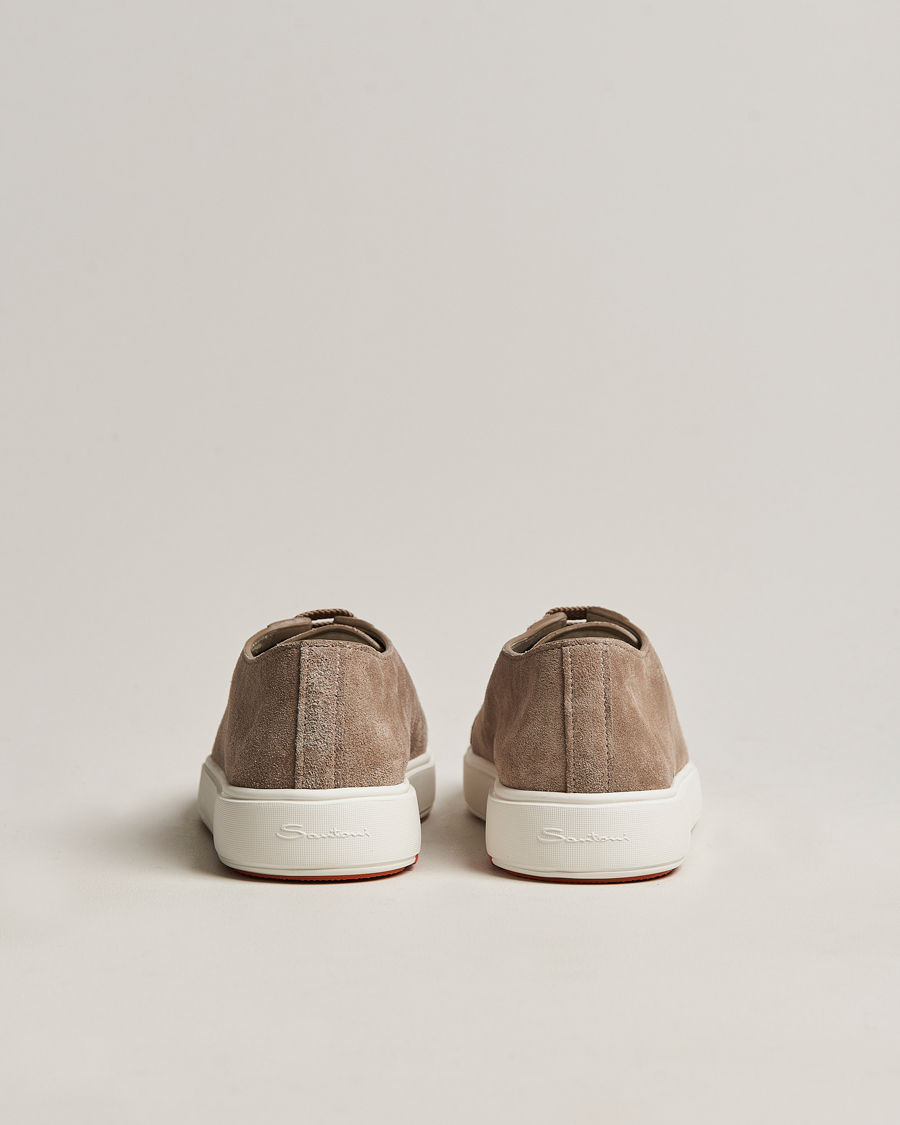 Mies | Santoni Plain Sneaker Beige Suede | Santoni | Plain Sneaker Beige Suede