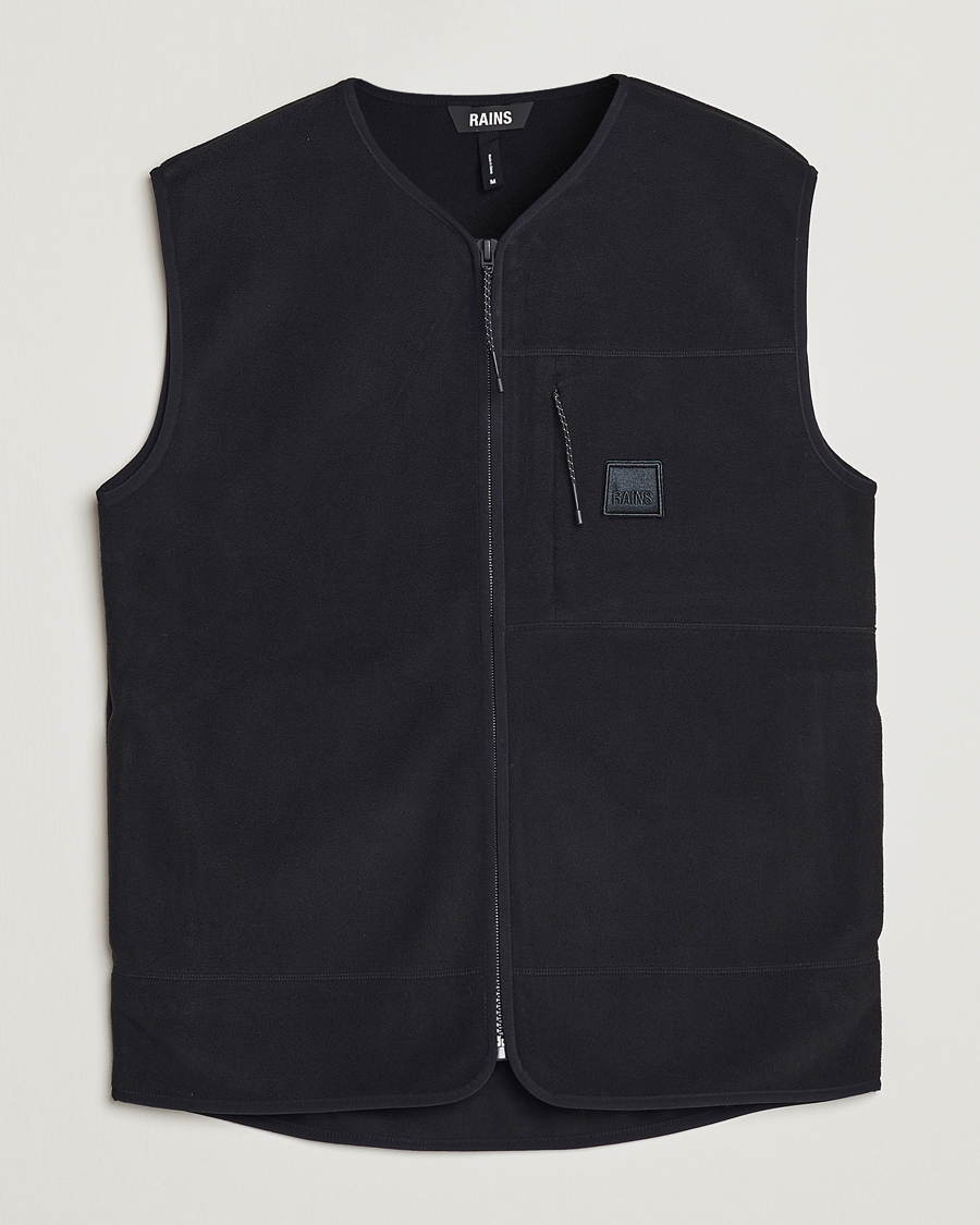 Mies | Puserot | RAINS | Fleece Vest Black