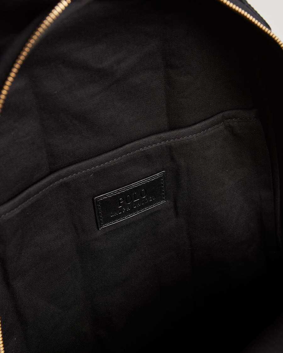 Mies | Polo Ralph Lauren Canvas/Leather Backpack Black | Polo Ralph Lauren | Canvas/Leather Backpack Black