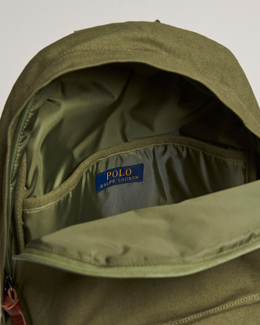 Mies | Polo Ralph Lauren Canvas Backpack Dark Sage | Polo Ralph Lauren | Canvas Backpack Dark Sage