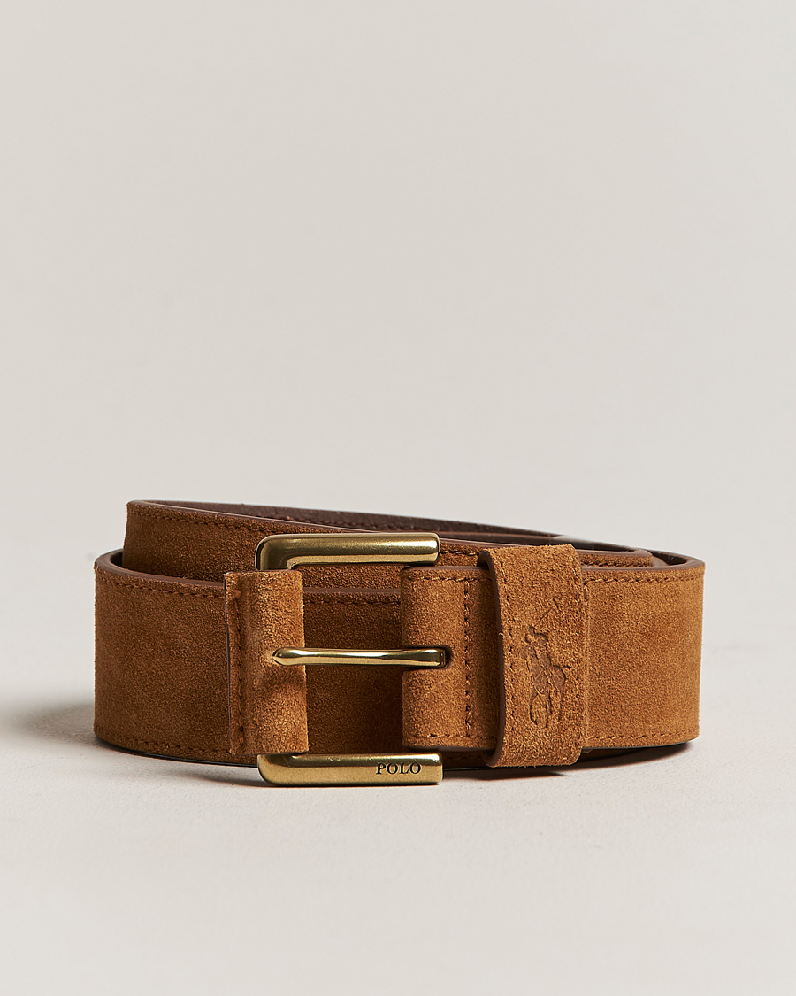 Mies | Polo Ralph Lauren Suede Belt Tan | Polo Ralph Lauren | Suede Belt Tan