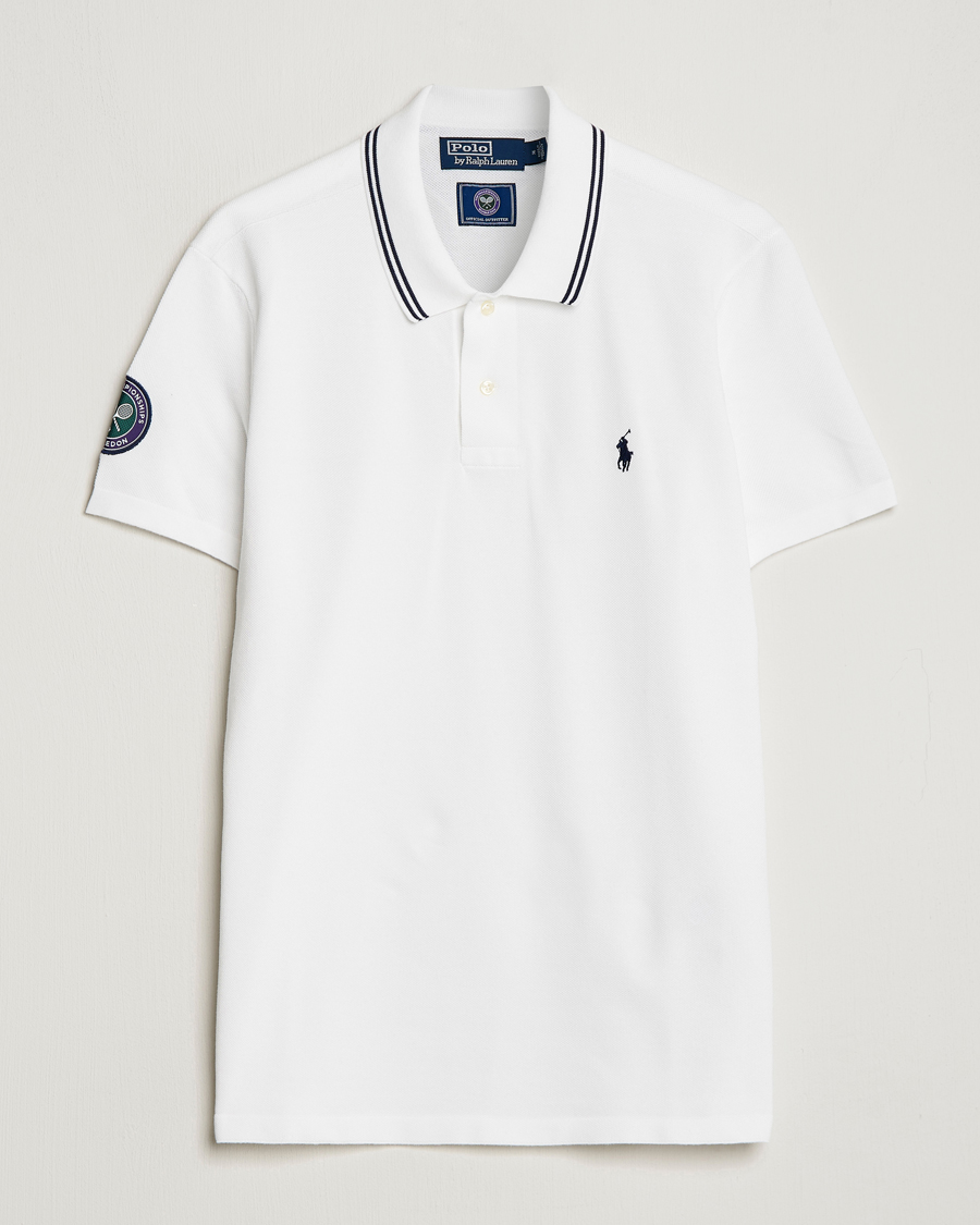 Mies | Pikeet | Polo Ralph Lauren | Custom Slim Fit Wimbledon Polo Ceramic White