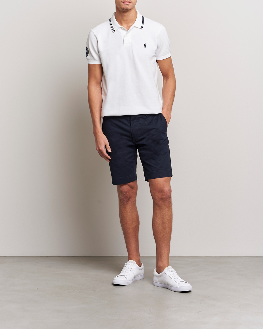 Mies | Pikeet | Polo Ralph Lauren | Custom Slim Fit Wimbledon Polo Ceramic White
