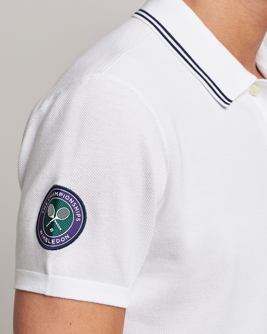Mies | Pikeet | Polo Ralph Lauren | Custom Slim Fit Wimbledon Polo Ceramic White