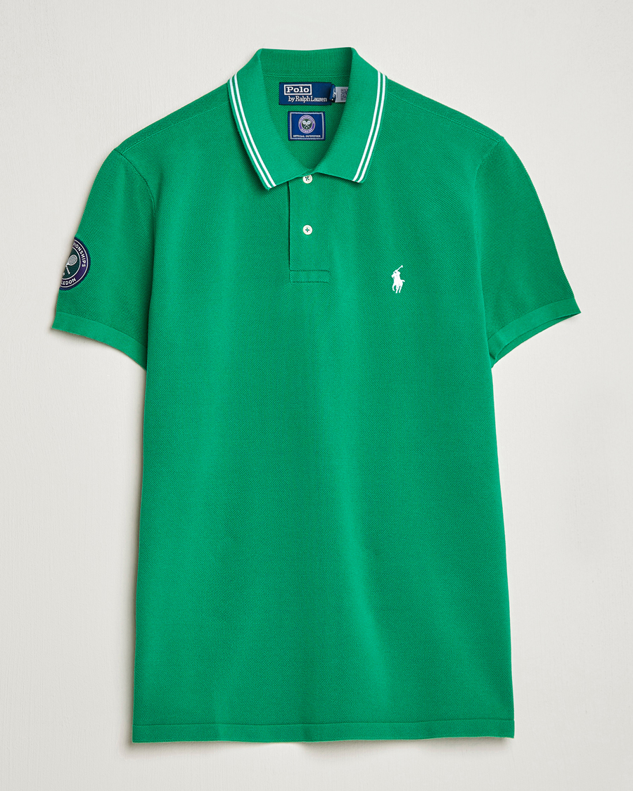 Mies | Pikeet | Polo Ralph Lauren | Custom Slim Fit Wimbledon Polo Stem Green