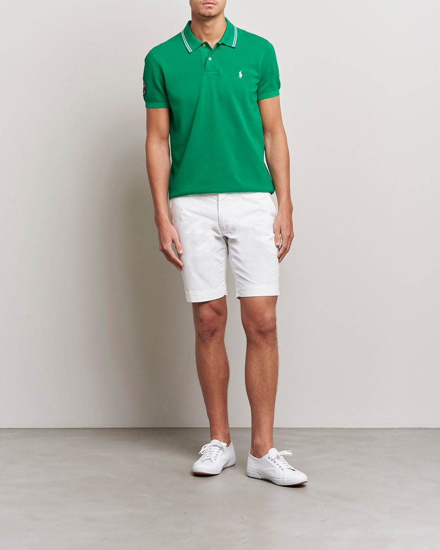 Mies | Pikeet | Polo Ralph Lauren | Custom Slim Fit Wimbledon Polo Stem Green
