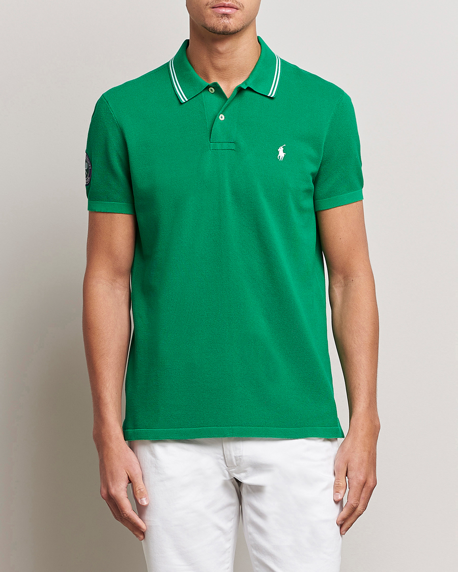 Mies | Pikeet | Polo Ralph Lauren | Custom Slim Fit Wimbledon Polo Stem Green