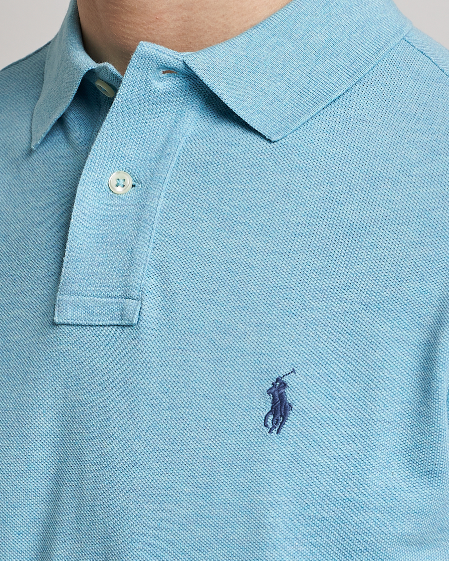 Mies | Pikeet | Polo Ralph Lauren | Custom Slim Fit Polo Watchhill Blue Heather