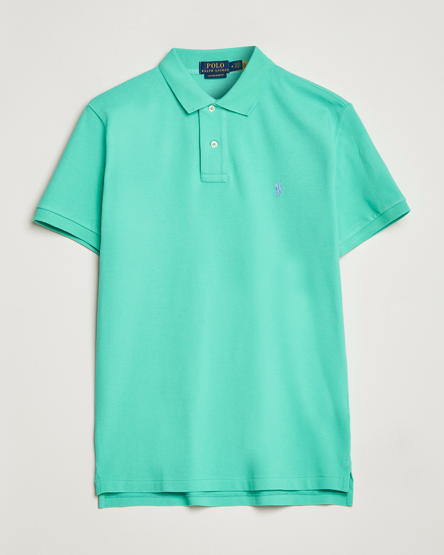 Mies | Pikeet | Polo Ralph Lauren | Custom Slim Fit Polo Sunset Green