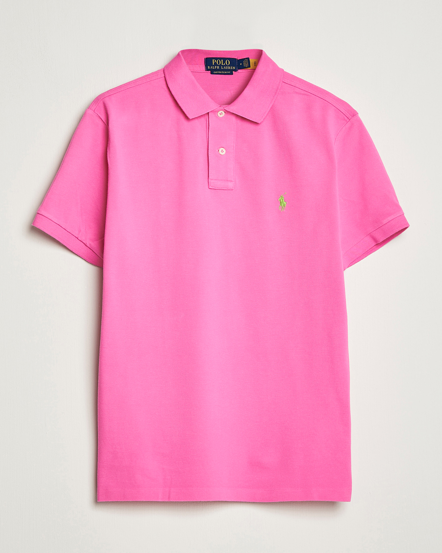 Mies | Pikeet | Polo Ralph Lauren | Custom Slim Fit Polo Dalia Pink