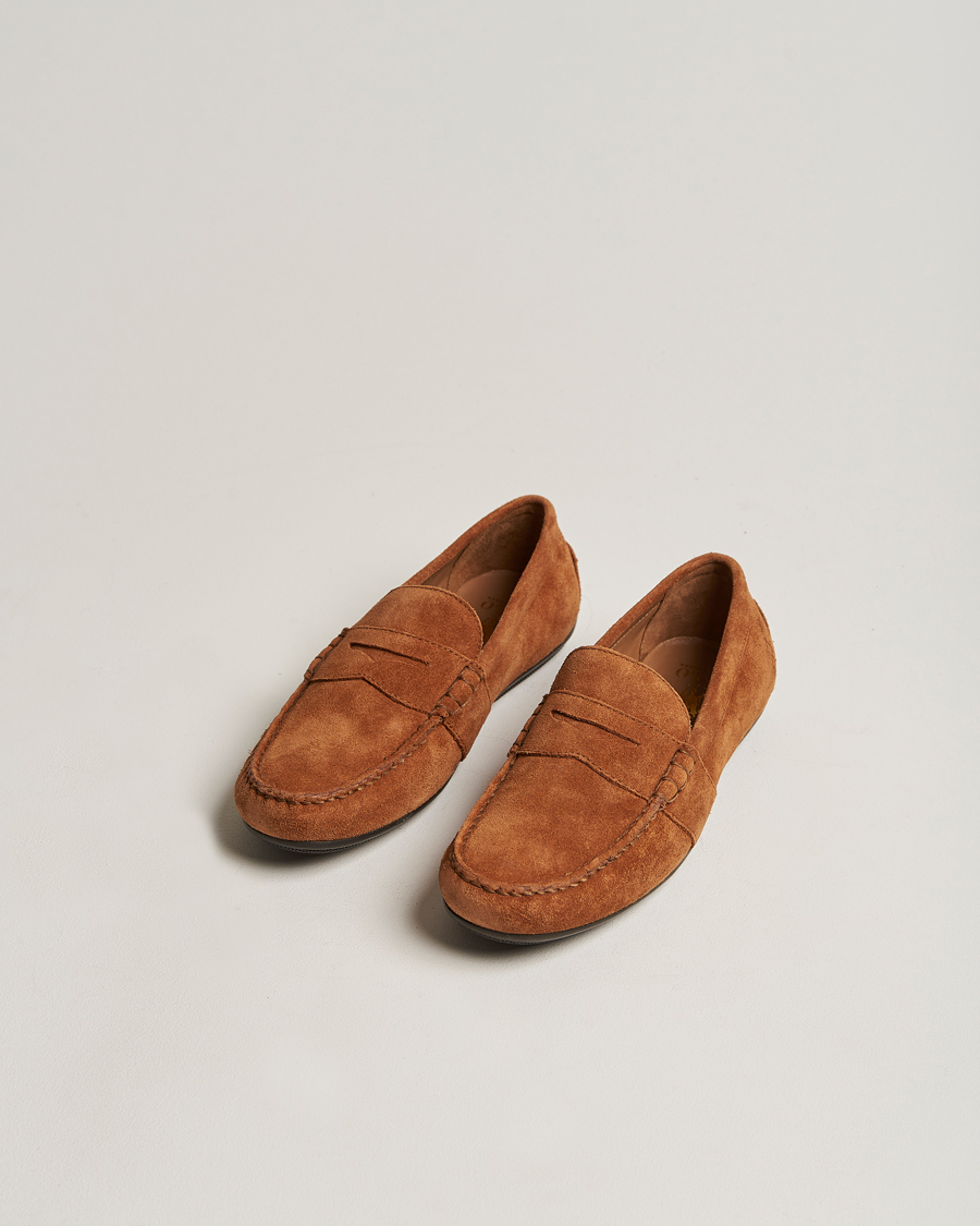 Mies |  | Polo Ralph Lauren | Reynold Suede Driving Loafer Teak Brown