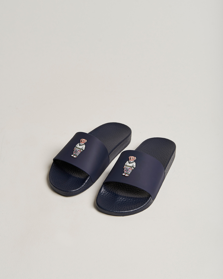 Mies | Polo Ralph Lauren Bear Slides Navy | Polo Ralph Lauren | Bear Slides Navy