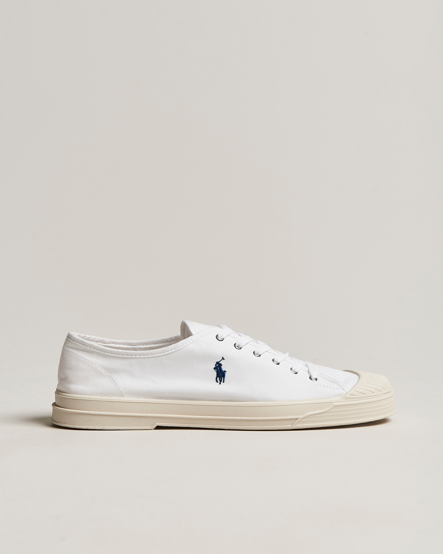Mies | Polo Ralph Lauren Paloma Canvas Sneaker White/Navy | Polo Ralph Lauren | Paloma Canvas Sneaker White/Navy
