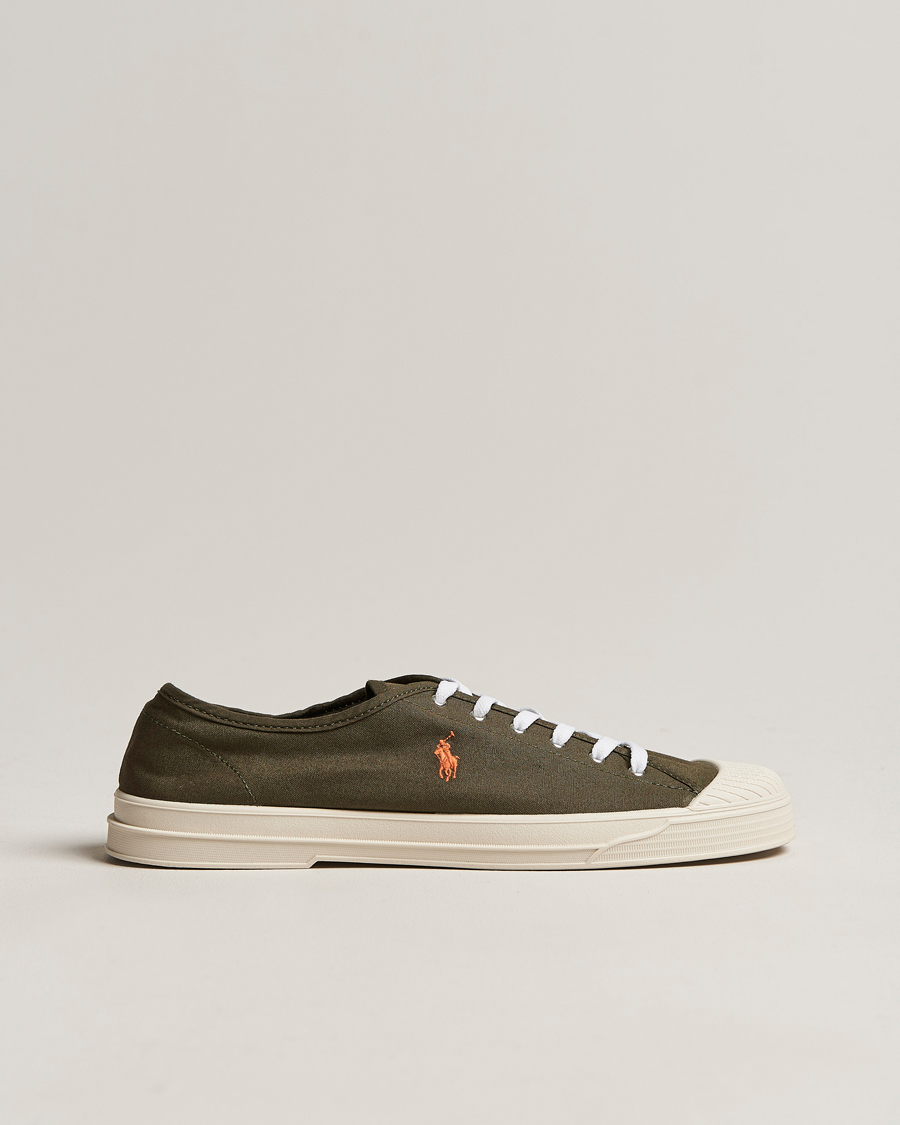 Mies | Paloma Canvas Sneaker Canopy Olive/Orange | Polo Ralph Lauren | Paloma Canvas Sneaker Canopy Olive/Orange